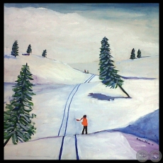 NIEVE (Óleo de FEDERICO VERA)